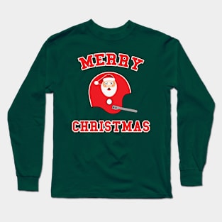 Surprised Santa Single Bar Long Sleeve T-Shirt